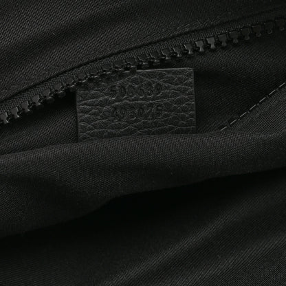Gucci Nylon Monogram Medium Flat Messenger Bag Black 7 of 11