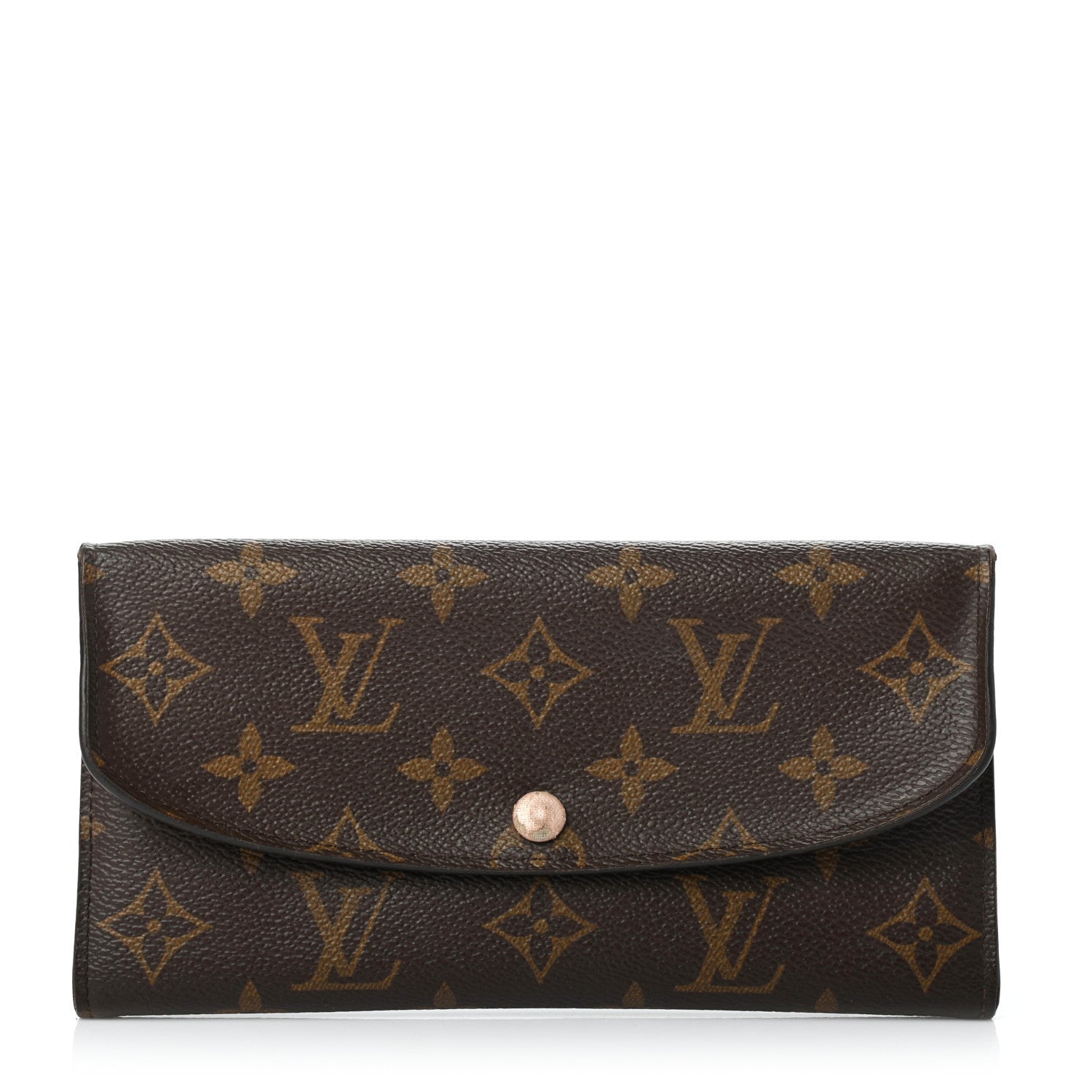 Louis Vuitton Monogram Emilie Wallet Rose Nacre 1 of 12