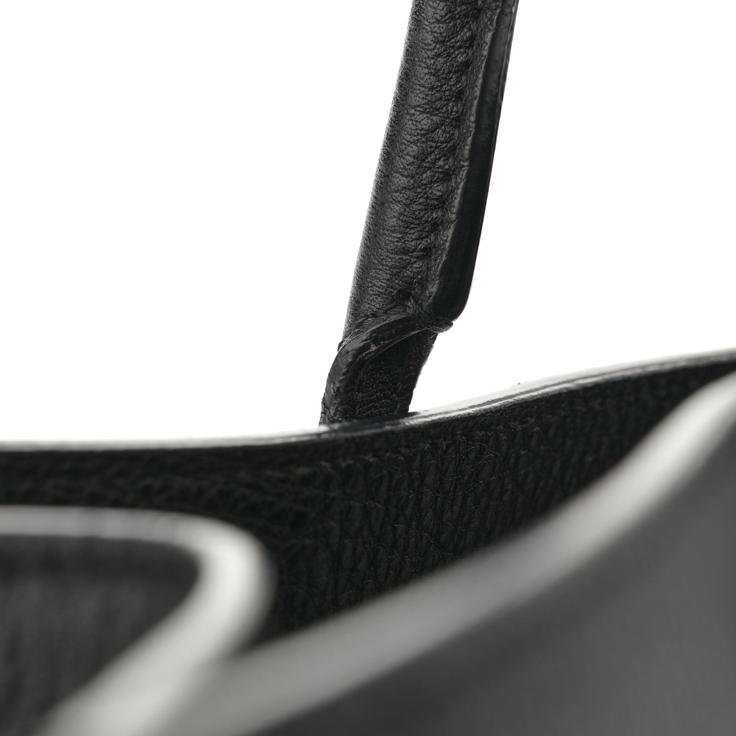 Balenciaga Grained Calfskin Silver Metallic Edge Hardware Papier A4 Tote Black 11 of 14