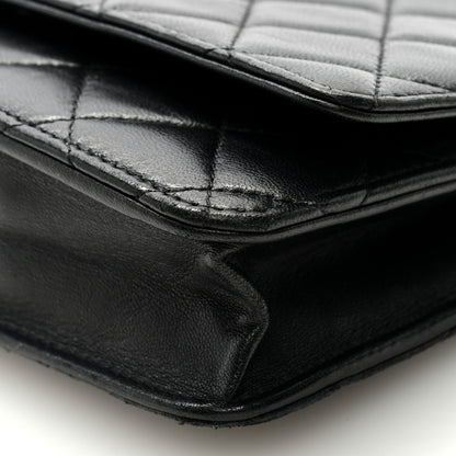 Chanel Lambskin Quilted Wallet On Chain WOC Black 9 of 9