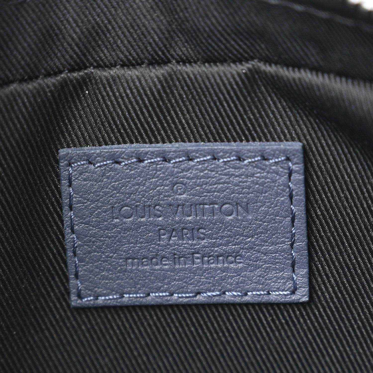 Louis Vuitton Calfskin Monogram Shadow Trio Messenger Navy River Blue 7 of 11
