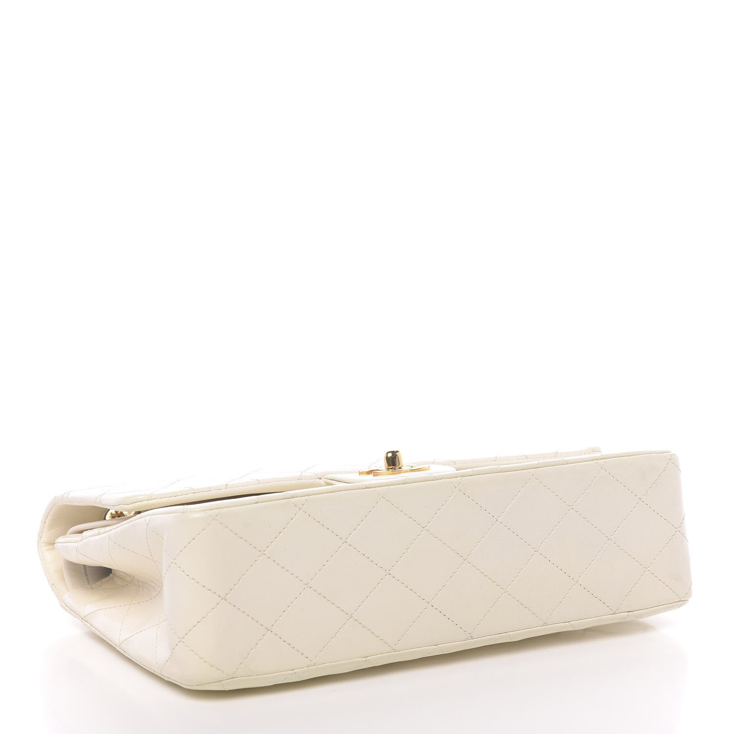 Chanel Lambskin Quilted Medium Double Flap White 4 of 13