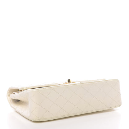 Chanel Lambskin Quilted Medium Double Flap White 4 of 13