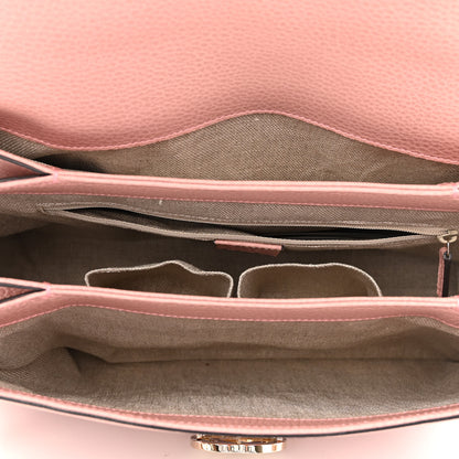 Gucci Dollar Calfskin Medium Interlocking G Top Handle Shoulder Bag Soft Pink 5 of 10