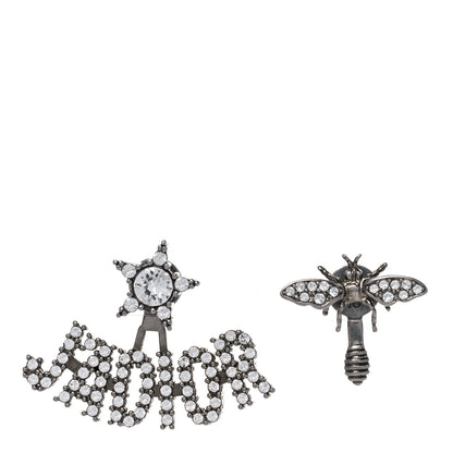 Christian Dior Palladium Crystal J'adior Earrings 1 of 6