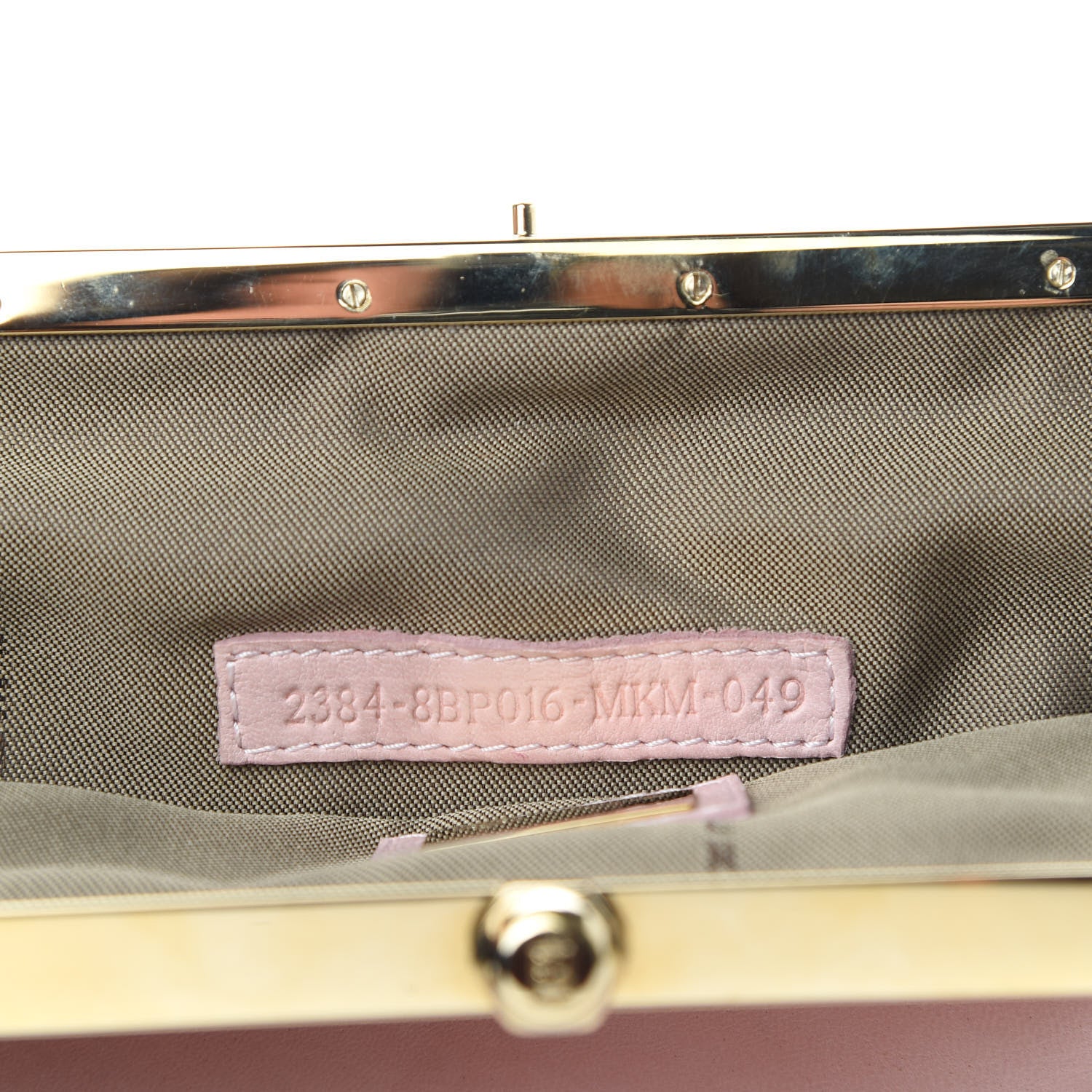 Fendi Nappa Flipping Vanity Mirror Clutch Rose 9 of 9