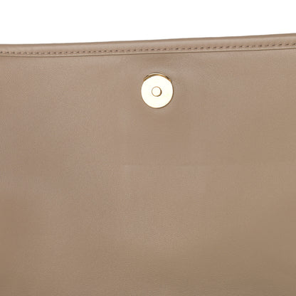 Saint Laurent Lambskin Matelasse Monogram Medium Niki Chain Satchel Dark Beige 12 of 12