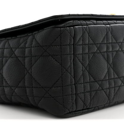 Christian Dior Grained Calfskin Cannage Large Caro Bag Black 9 of 11