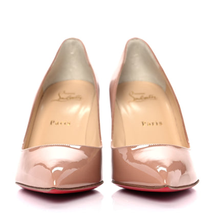 Christian Louboutin Patent Pigalle 85 Pumps 38 Nude 2 of 8