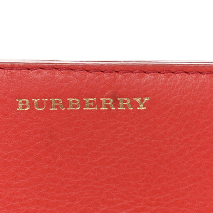 Burberry Calfskin Horseferry Check Medium Marston Zip Around Wallet Parade Red 10 of 12