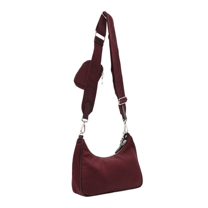 Prada Tessuto Nylon Re-Edition 2005 Shoulder Bag Granato 3 of 12