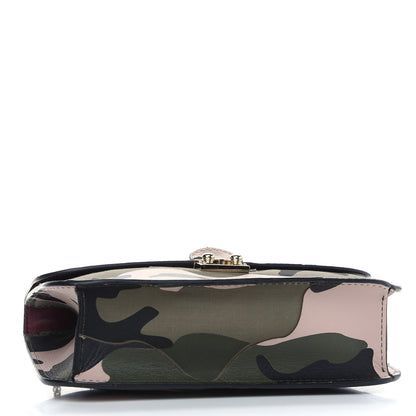 Valentino Garavani Nappa Canvas Camouflage Medium Glam Lock Rockstud Flap Multicolor 4 of 8