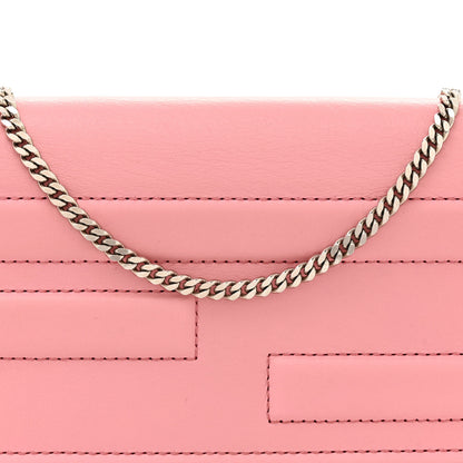 Fendi Vitello Flamingo Tube Wallet on Chain Pink 8 of 16