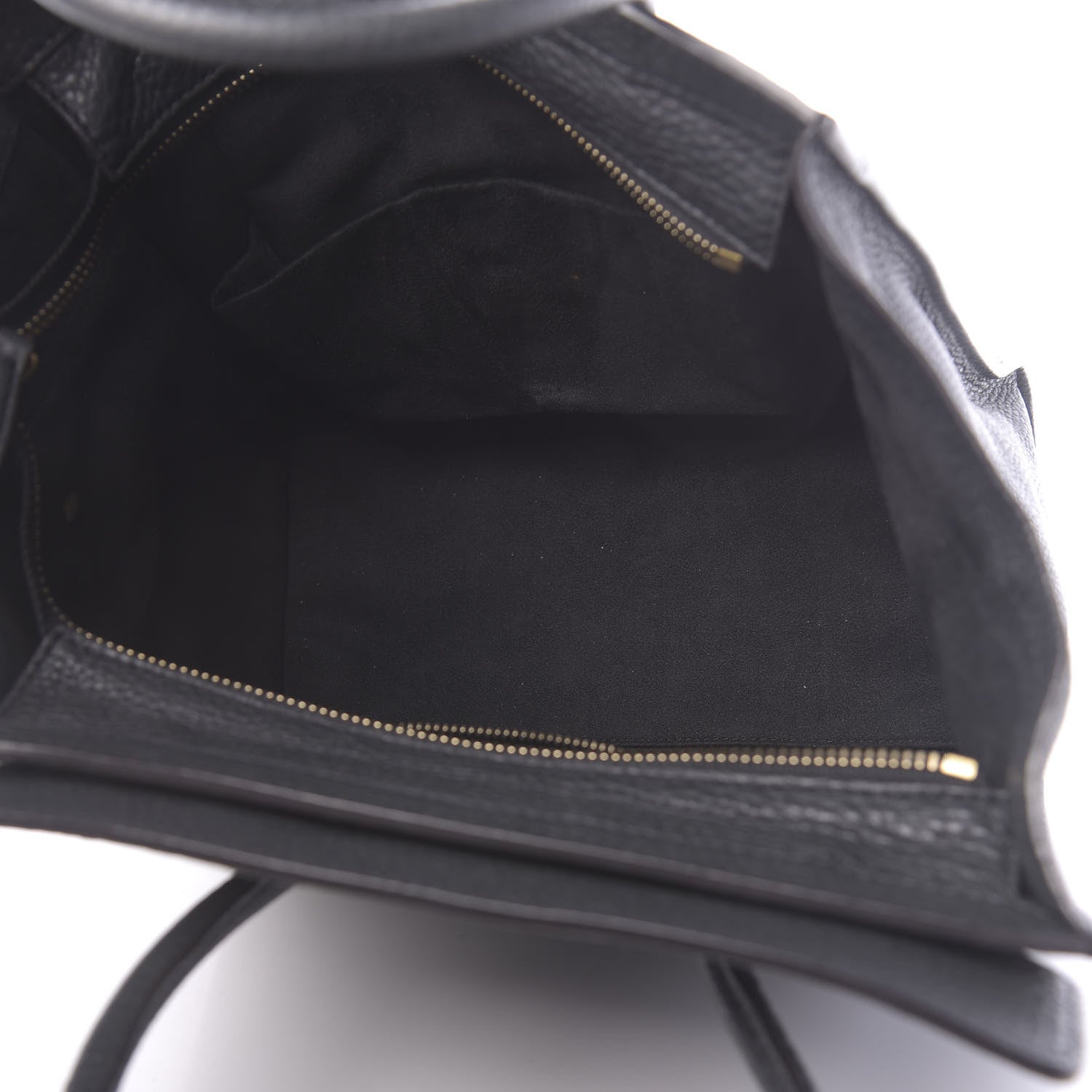 Celine Drummed Calfskin Micro Luggage Anthracite 5 of 9