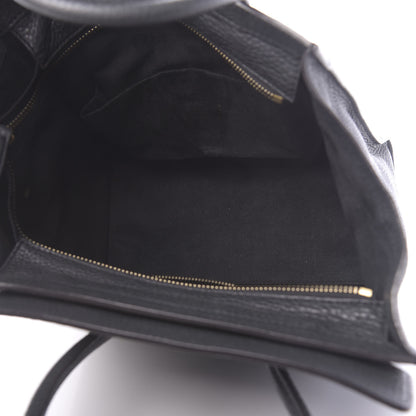 Celine Drummed Calfskin Micro Luggage Anthracite 5 of 9