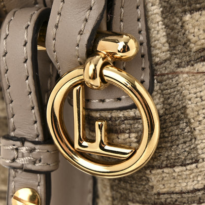 Fendi Chenille Vitello King FF Mini Mon Tresor Bucket Bag Tortora Nuvola 13 of 13