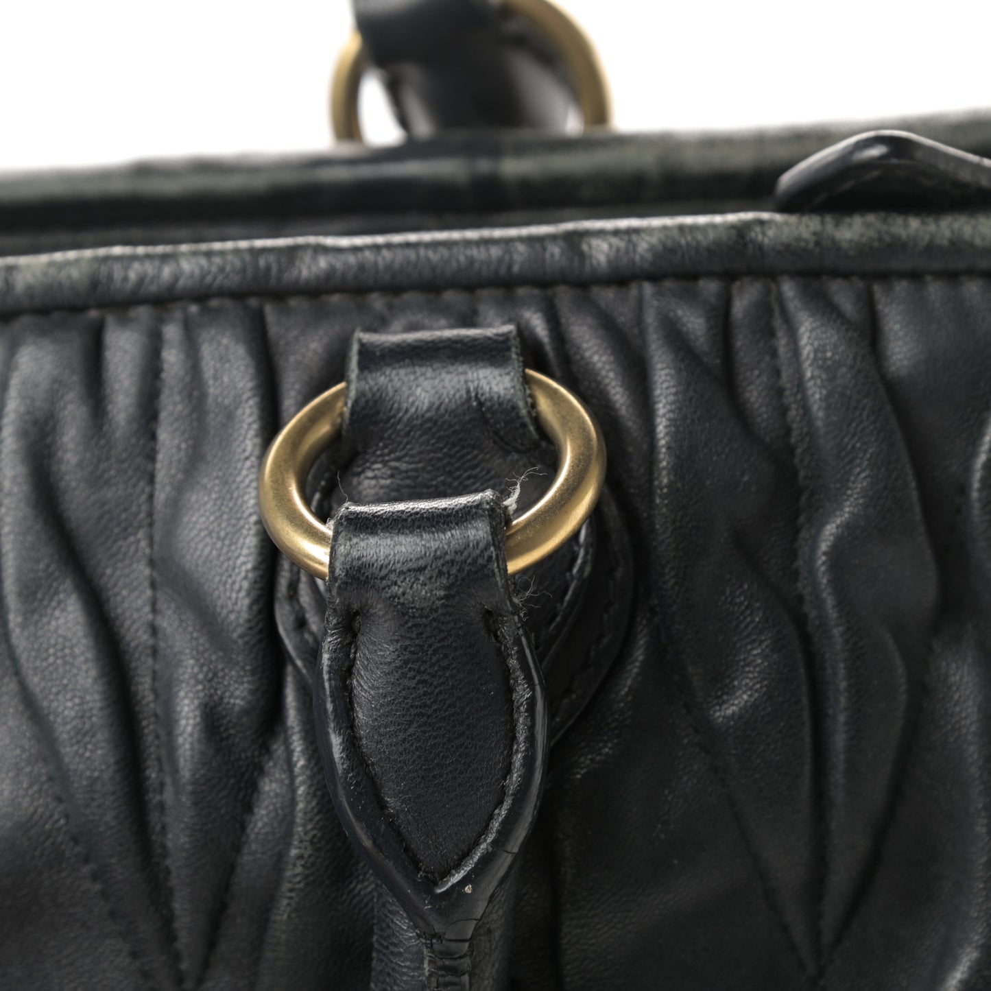 Nappa Matelasse Tote Black