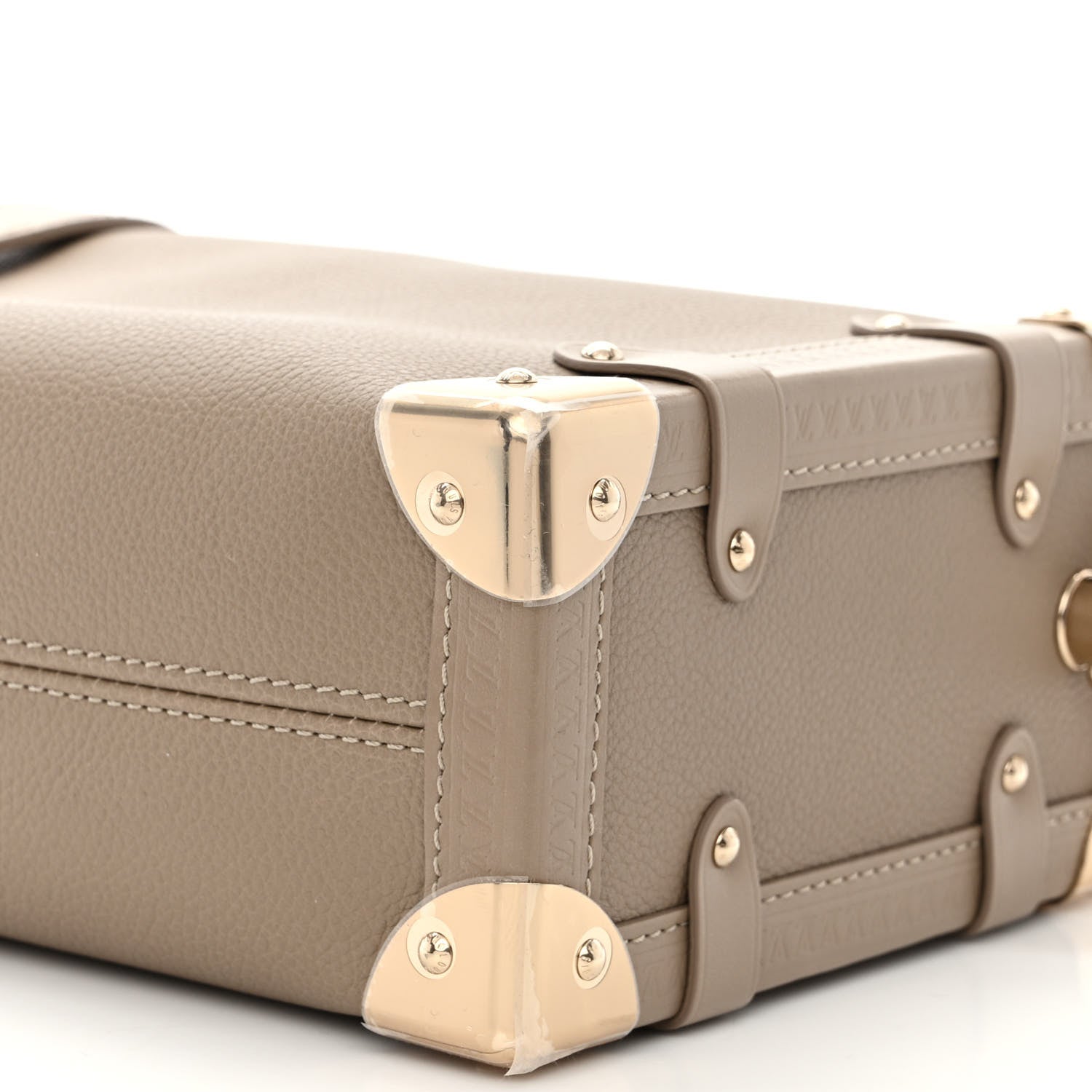 Louis Vuitton Calfskin Side Trunk MM Taupe 9 of 10