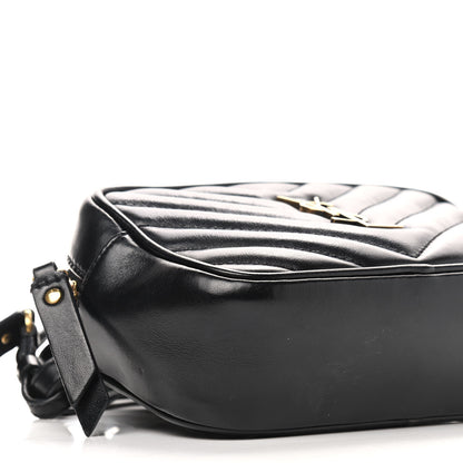 Saint Laurent Calfskin Matelasse Monogram Lou Belt Bag Black 8 of 9
