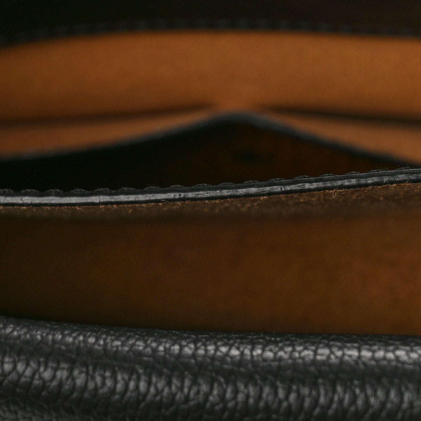 Grained Calfskin Large Milla Tote Black