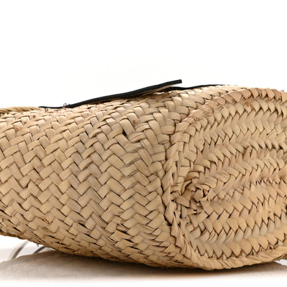 Loewe Raffia Small Basket Tote Bag Natural White 9 of 10