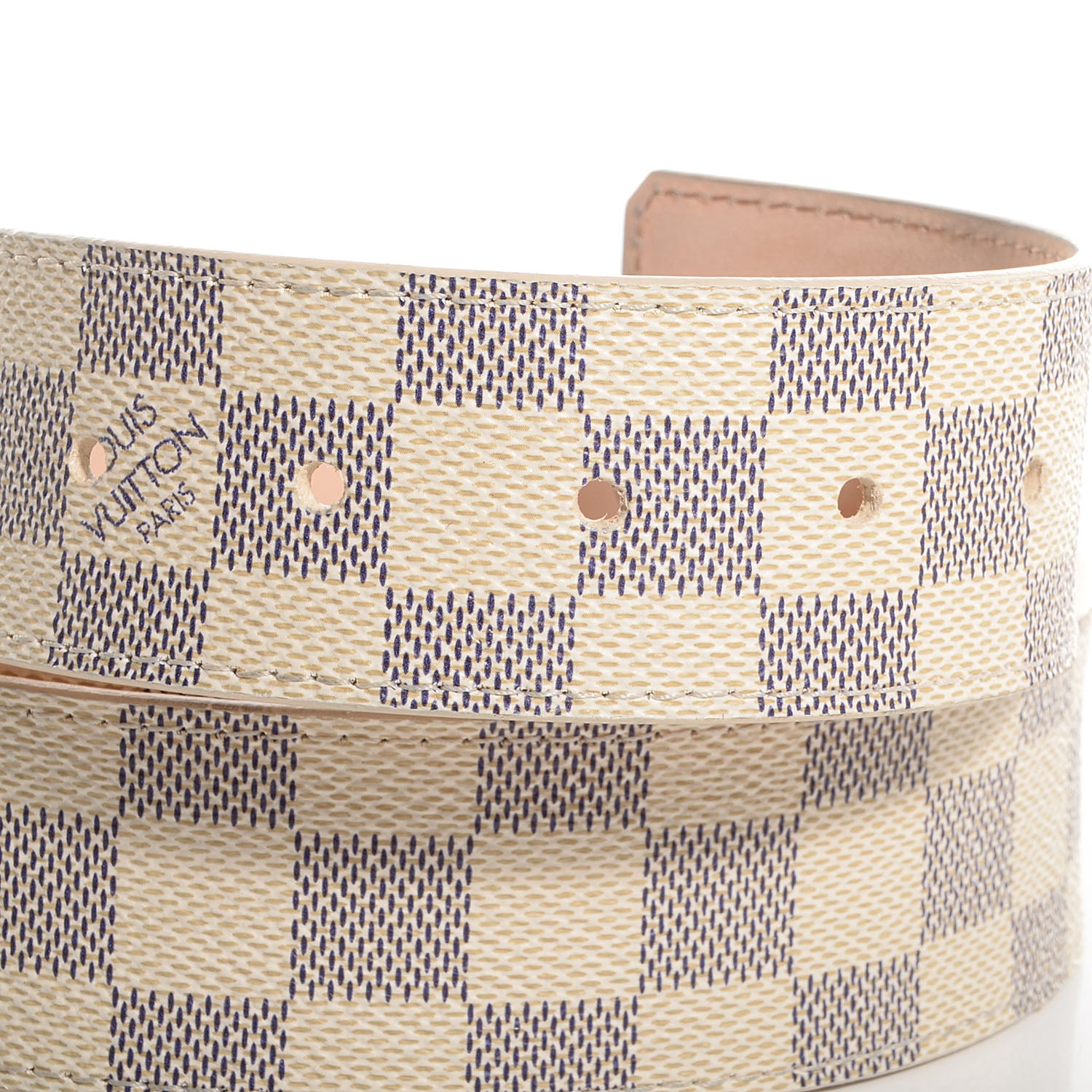 Louis Vuitton Damier Azur LV Initiales Belt 95 38 3 of 5