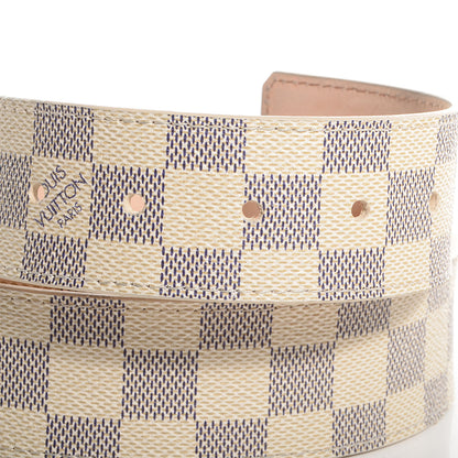 Louis Vuitton Damier Azur LV Initiales Belt 95 38 3 of 5