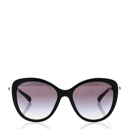 Chanel Acetate Pearl Polarized Winter Butterfly Sunglasses 5338-H-A Black 2 of 8