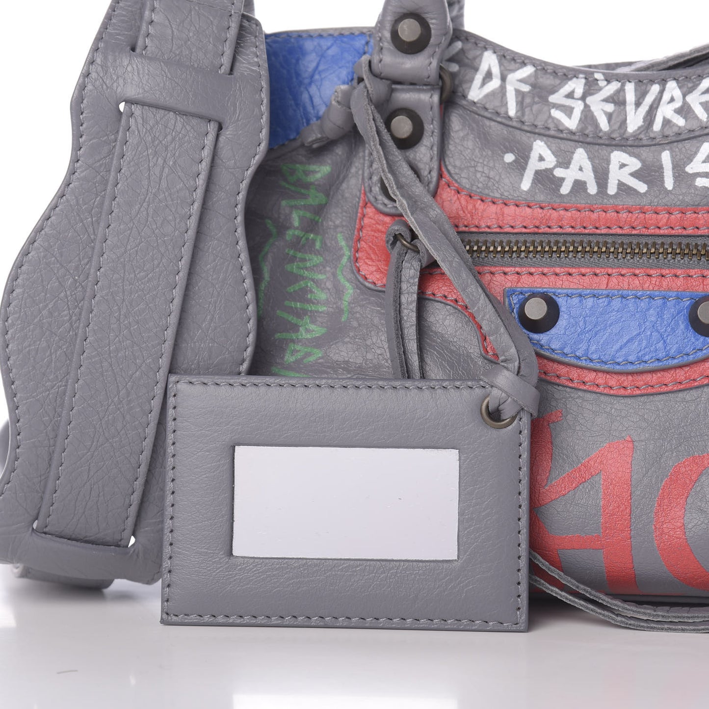 Agneau Classic Hardware Graffiti Mini City Grey