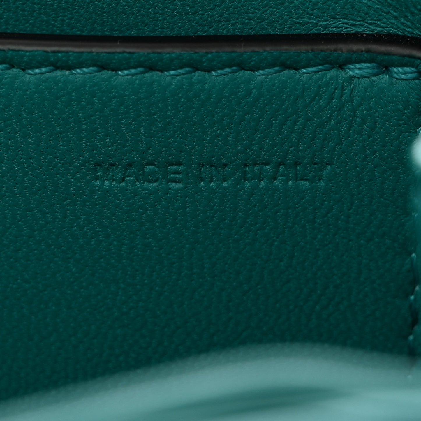 Nappa One Stud Chain Clutch Ultra Marine Green