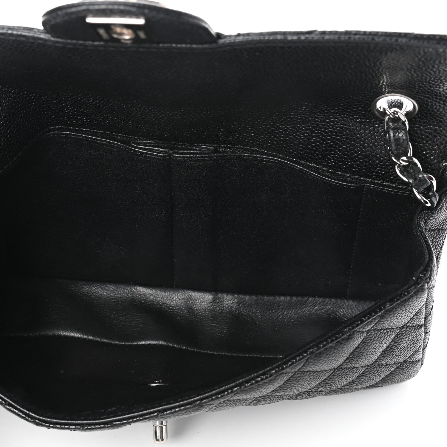 Chanel Caviar Quilted East West Flap Black 5 of 10