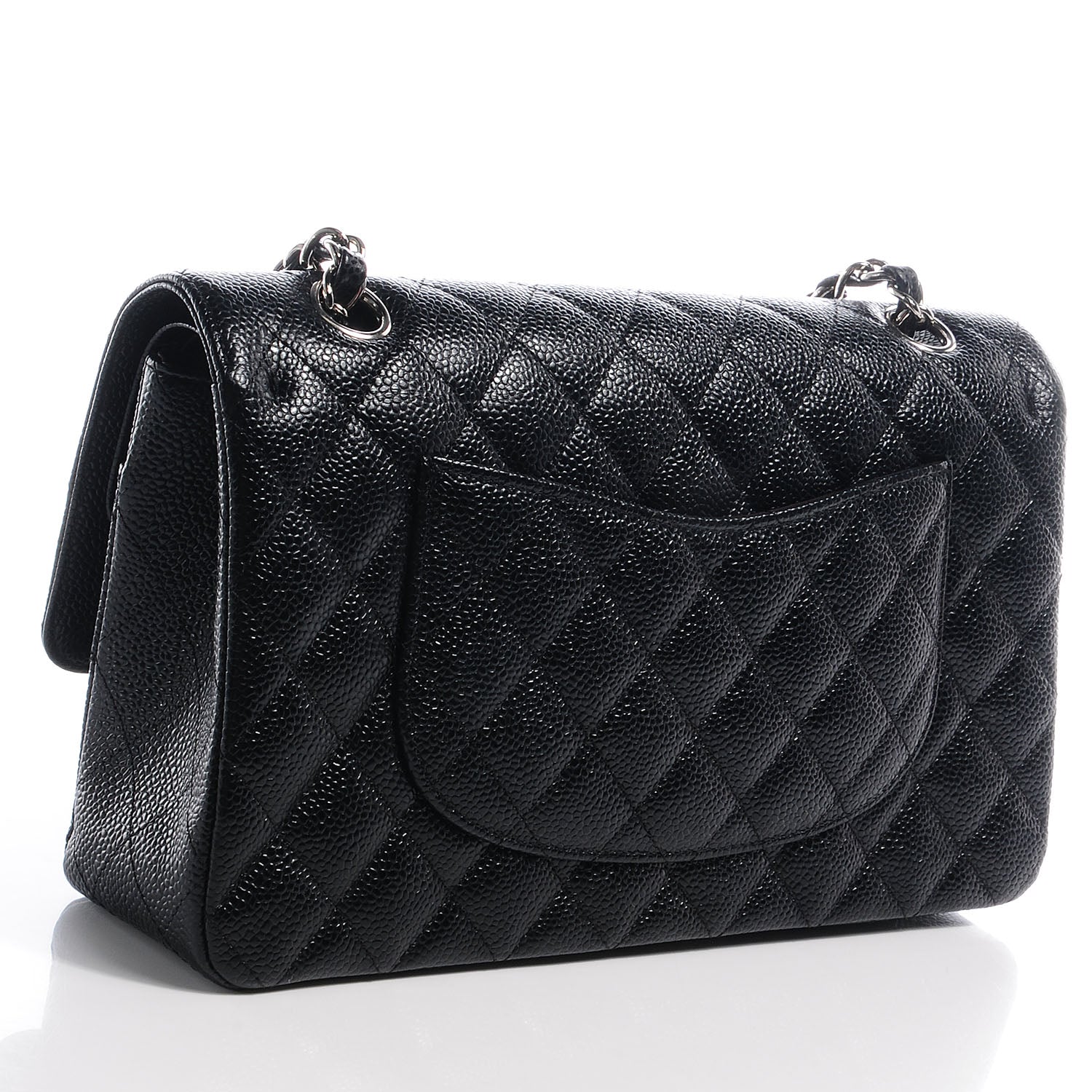 Chanel Caviar Quilted Medium Double Flap Black 3 of 7