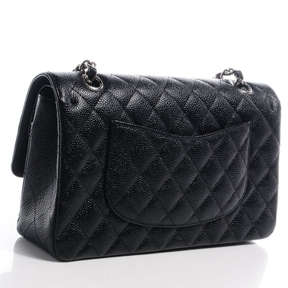 Chanel Caviar Quilted Medium Double Flap Black 3 of 7
