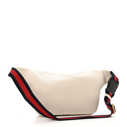 Gucci Grained Calfskin Logo Belt Bag White 3 of 10