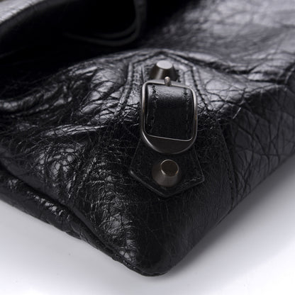 Balenciaga Agneau Classic Hardware Envelope Clutch Black 9 of 11