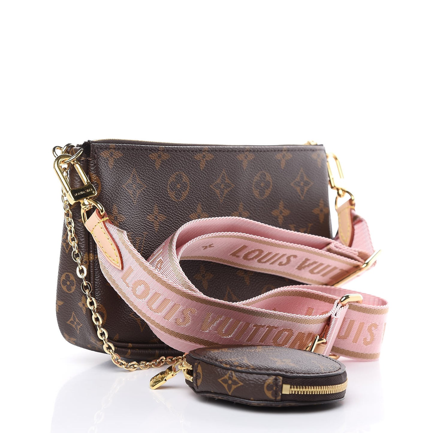 Monogram Multi Pochette Accessories Rose Clair