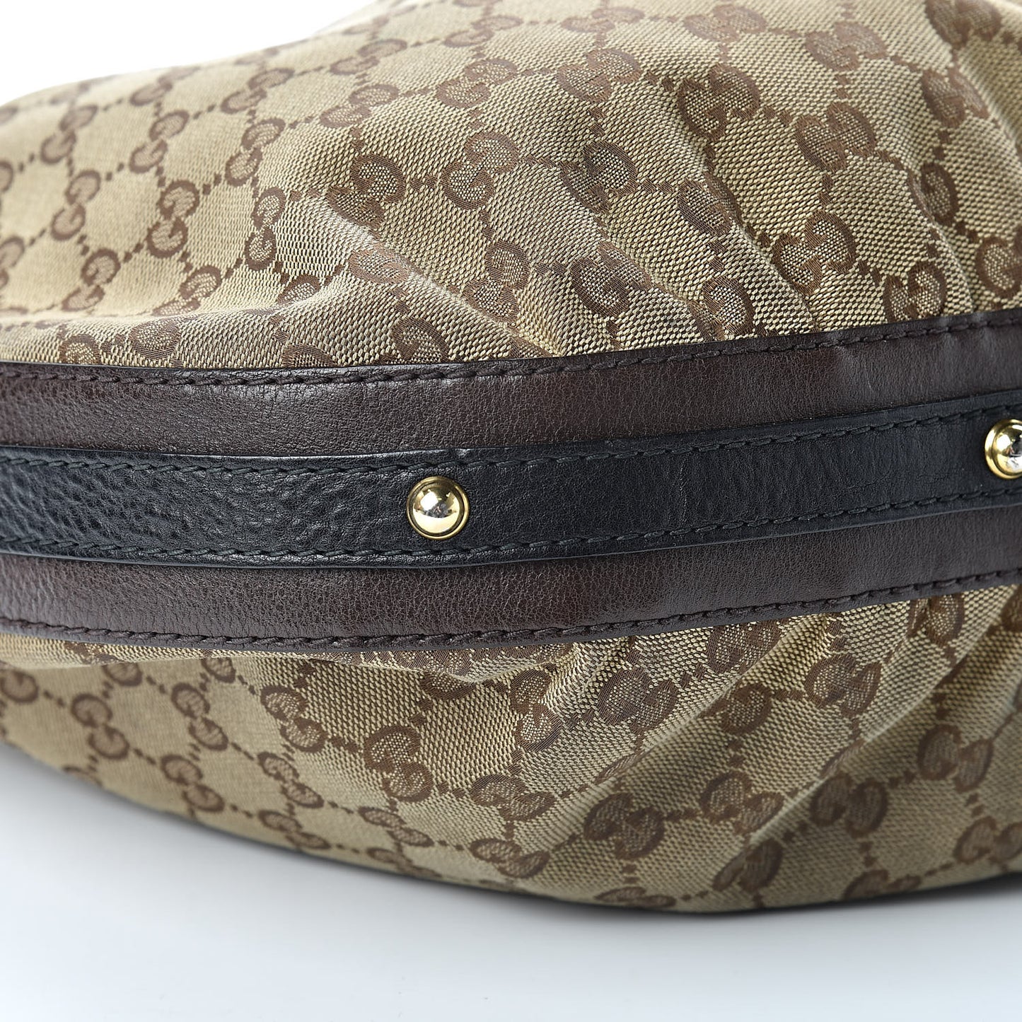 Monogram Medium Interlocking Hobo Dark Brown