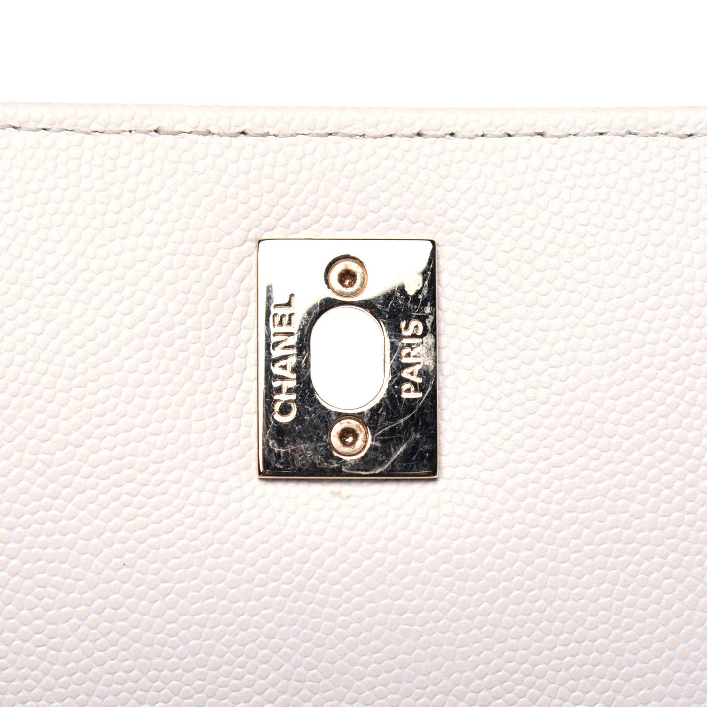 Caviar Quilted Business Affinity Backpack White
