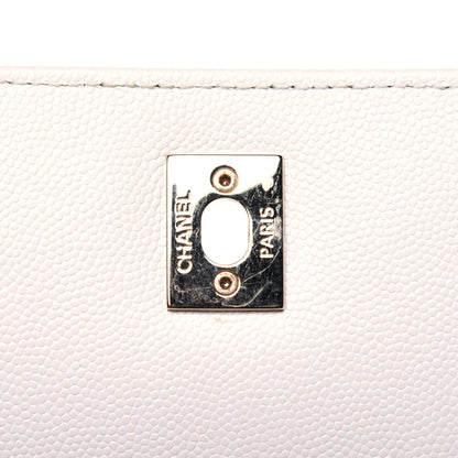 Chanel Caviar Quilted Business Affinity Backpack White 9 of 17