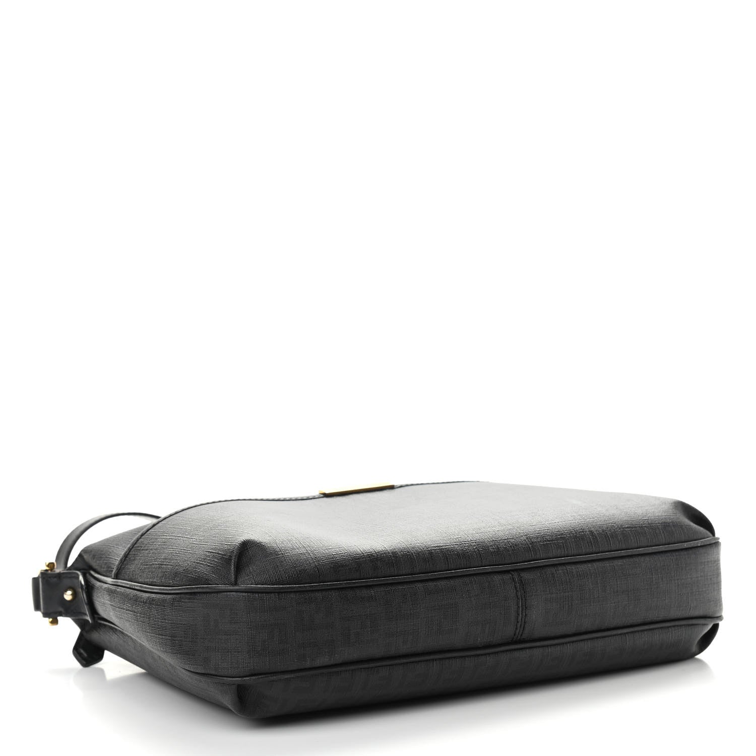 Fendi Zucchino Spalmati Vitello Messenger Bag Black 4 of 10