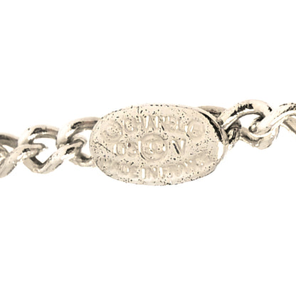 Chanel Enamel CC Necklace Black Silver 5 of 5