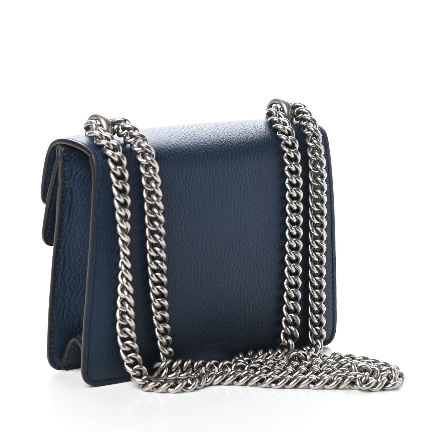 Dollar Calfskin Crystal Mini Dionysus Shoulder Bag Blue Agata Montana Sapphire