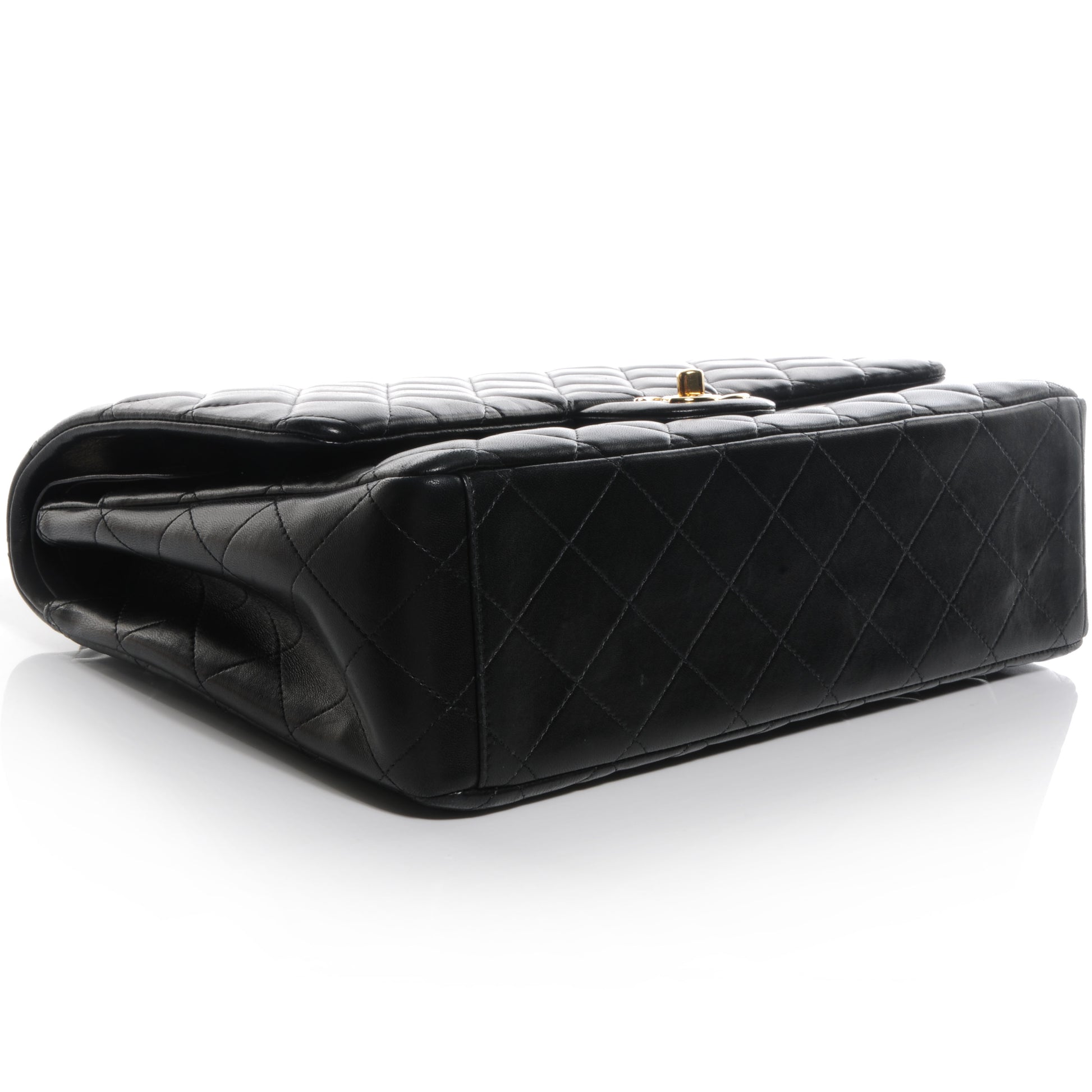 Chanel Lambskin Quilted Maxi Double Flap Black 4 of 9