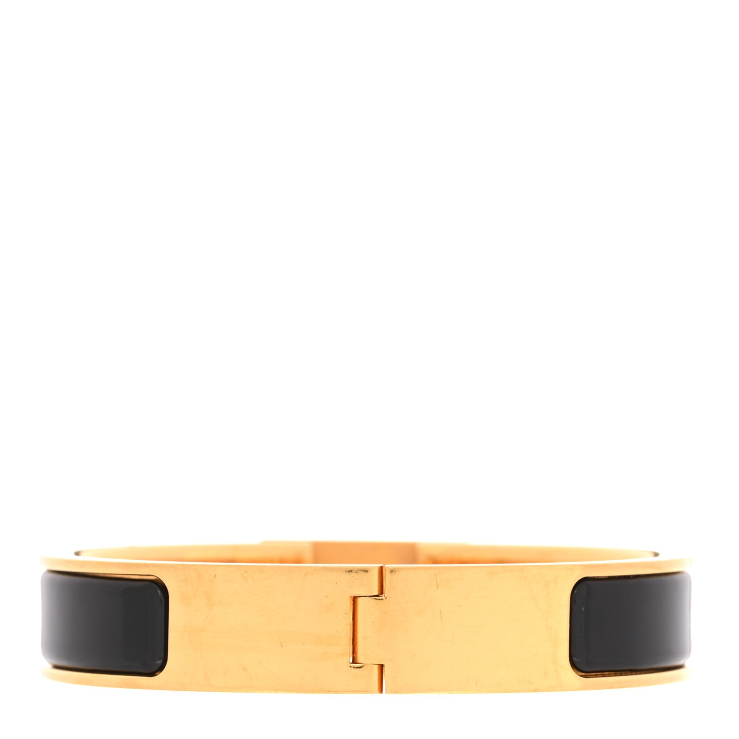 Hermes Enamel Clic Anneau Bracelet GM Black 3 of 5