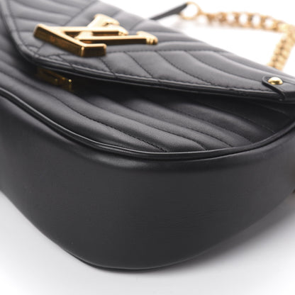 Louis Vuitton Calfskin New Wave Chain MM Black 8 of 8