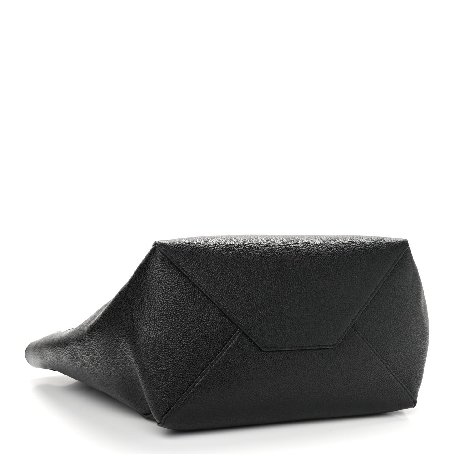 Soft Grained Calfskin Medium Belt Cabas Phantom Black