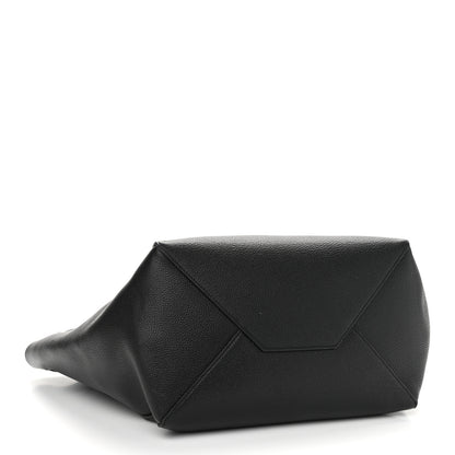 Celine Soft Grained Calfskin Medium Belt Cabas Phantom Black 4 of 11
