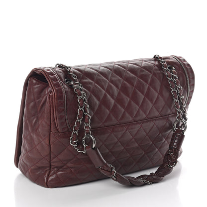 Chanel Calfskin Quilted Large Istanbul Flap Burgundy 2 of 9