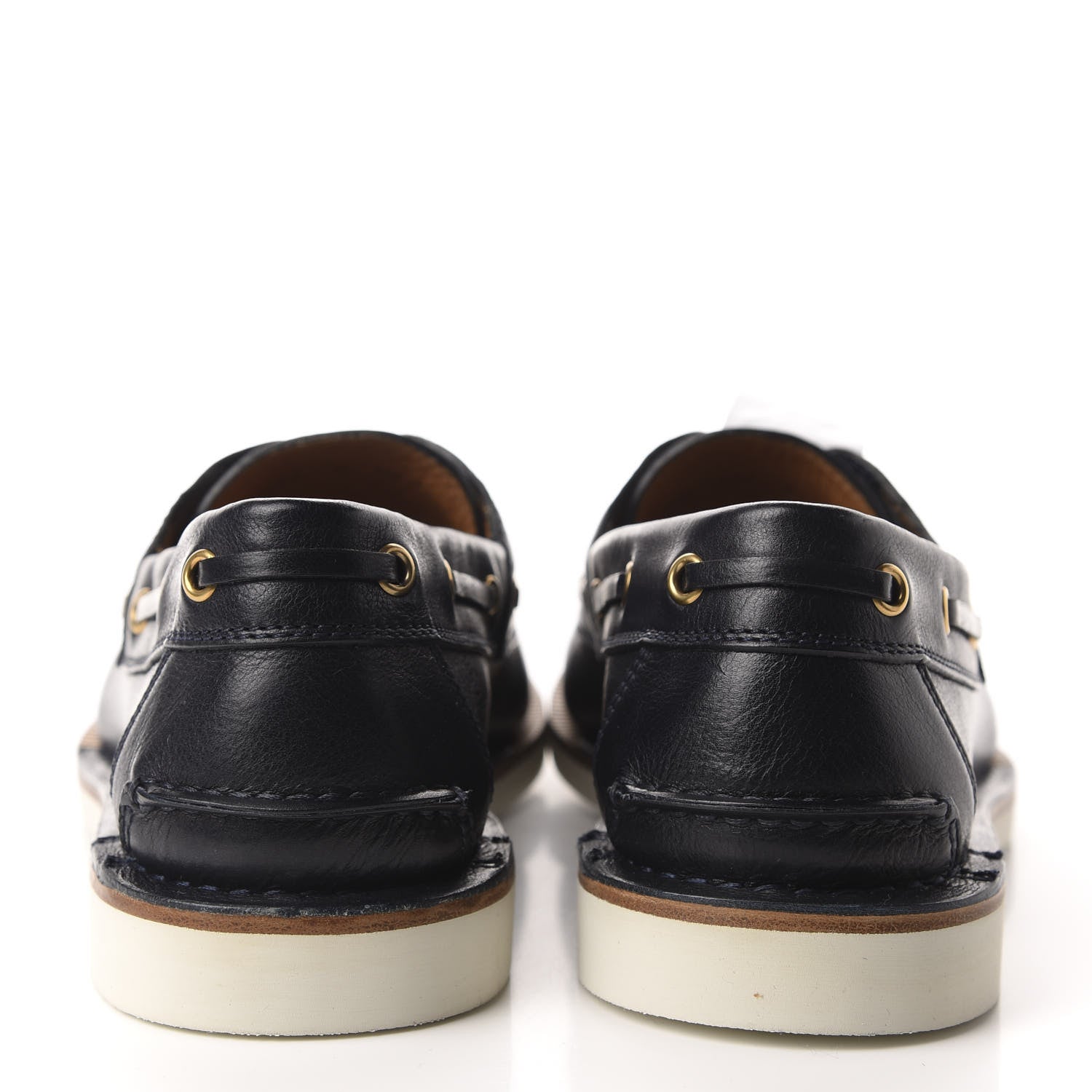 Gucci Calfskin Mens Delta Boat Loafers 8 Black 5 of 10