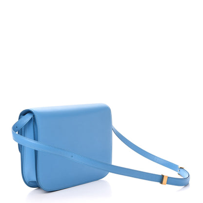 Celine Box Calfskin Medium Classic Box Flap Bag Blue 3 of 12